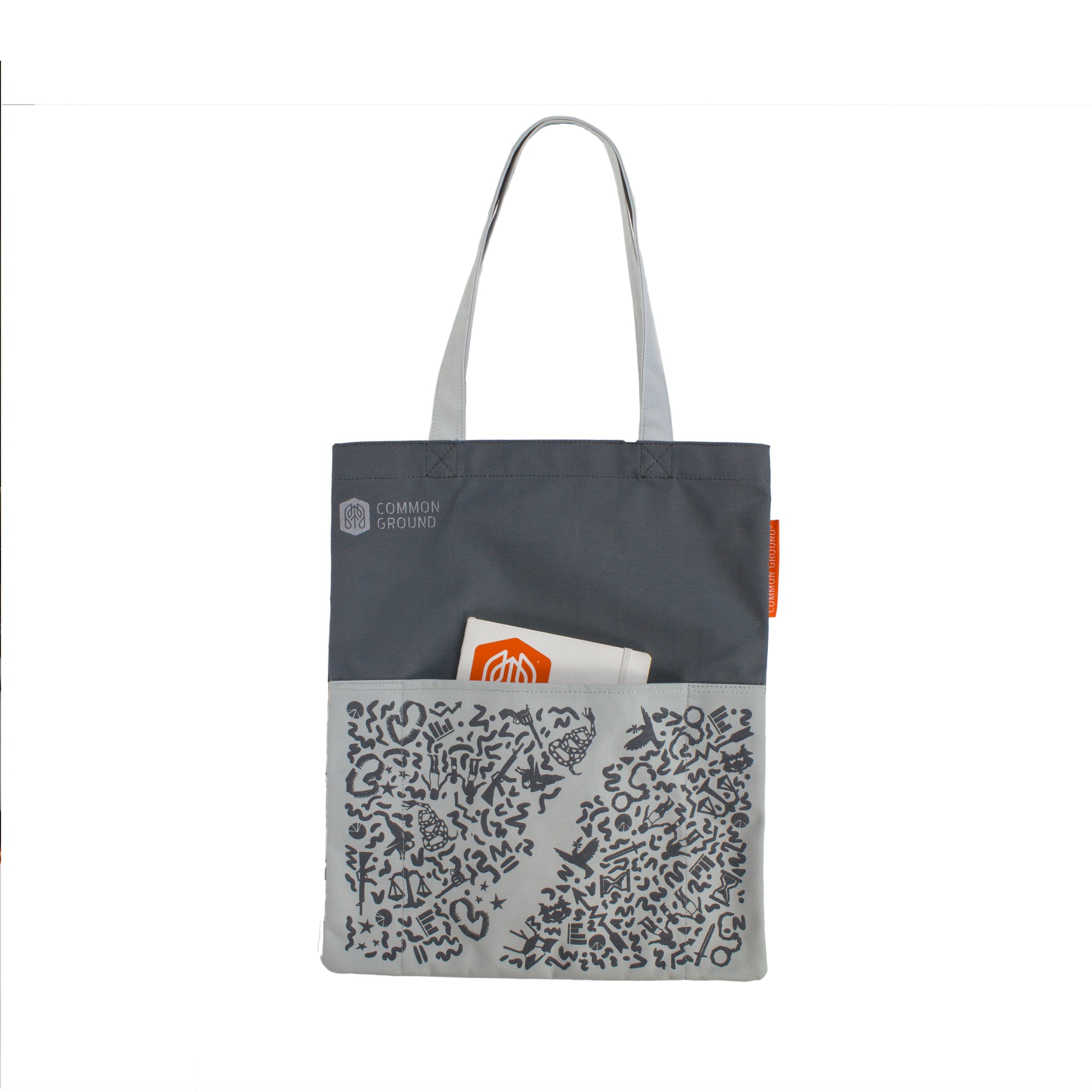 Castle_Rock - Common Ground Reading Tote Front External Pocket View