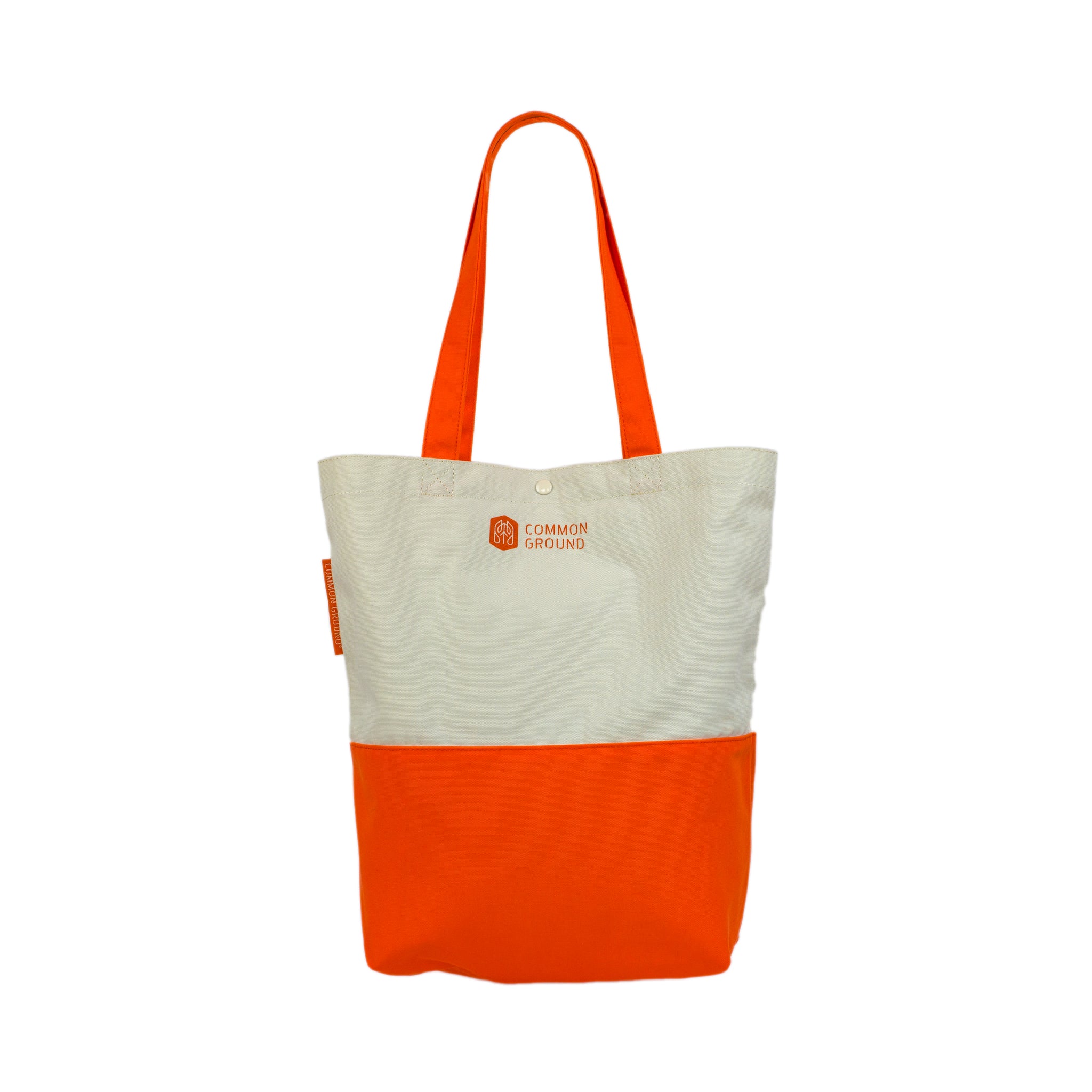 Vibrant_Orange - Common Ground Utility Tote Bag Rear View