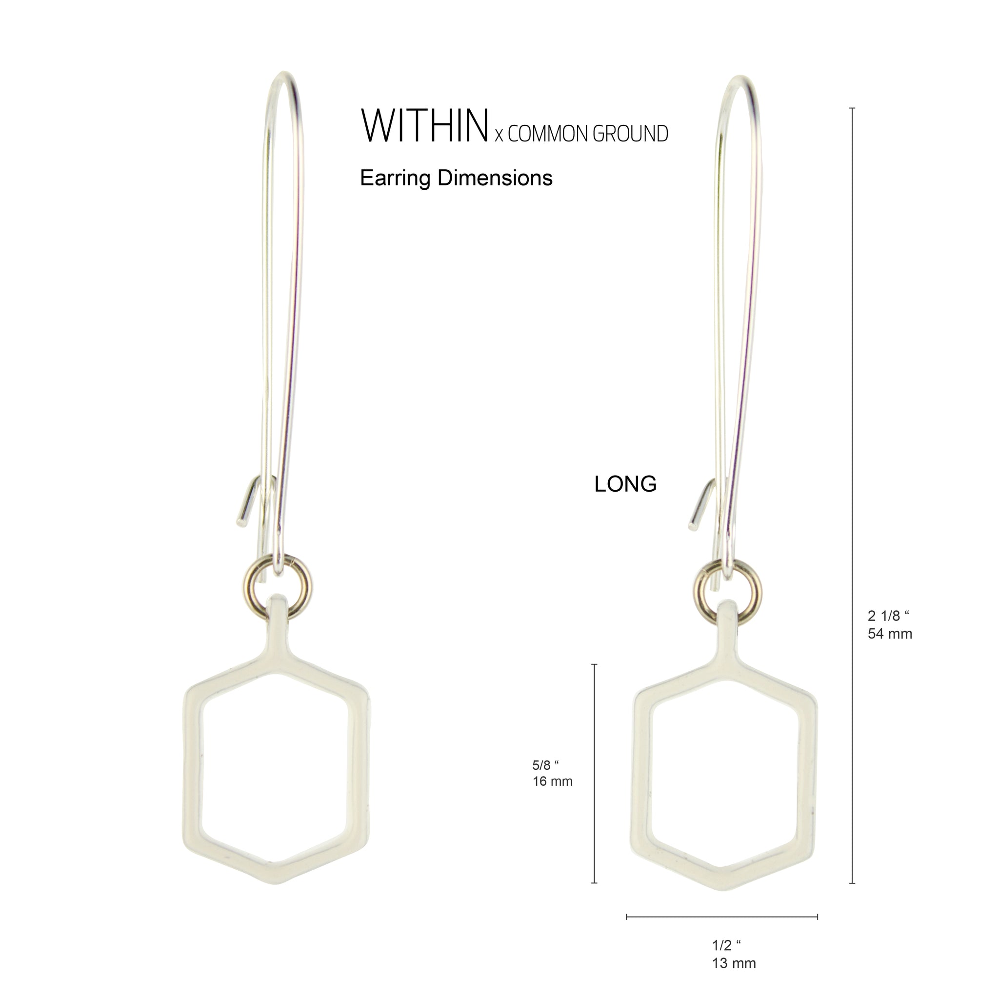 Bright_White - WITHIN x COMMON GROUND Earring Flat View