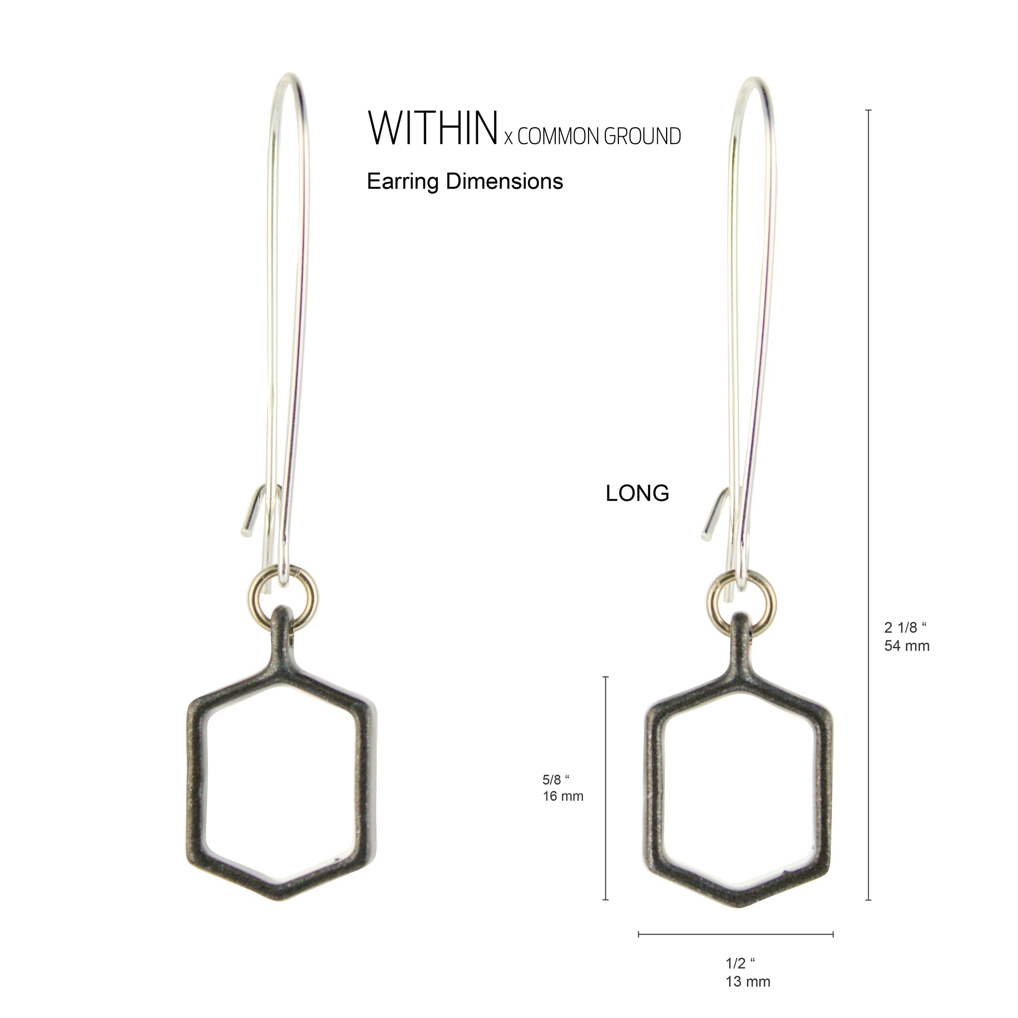 Alloy_Gray - WITHIN x COMMON GROUND Earring Dim View