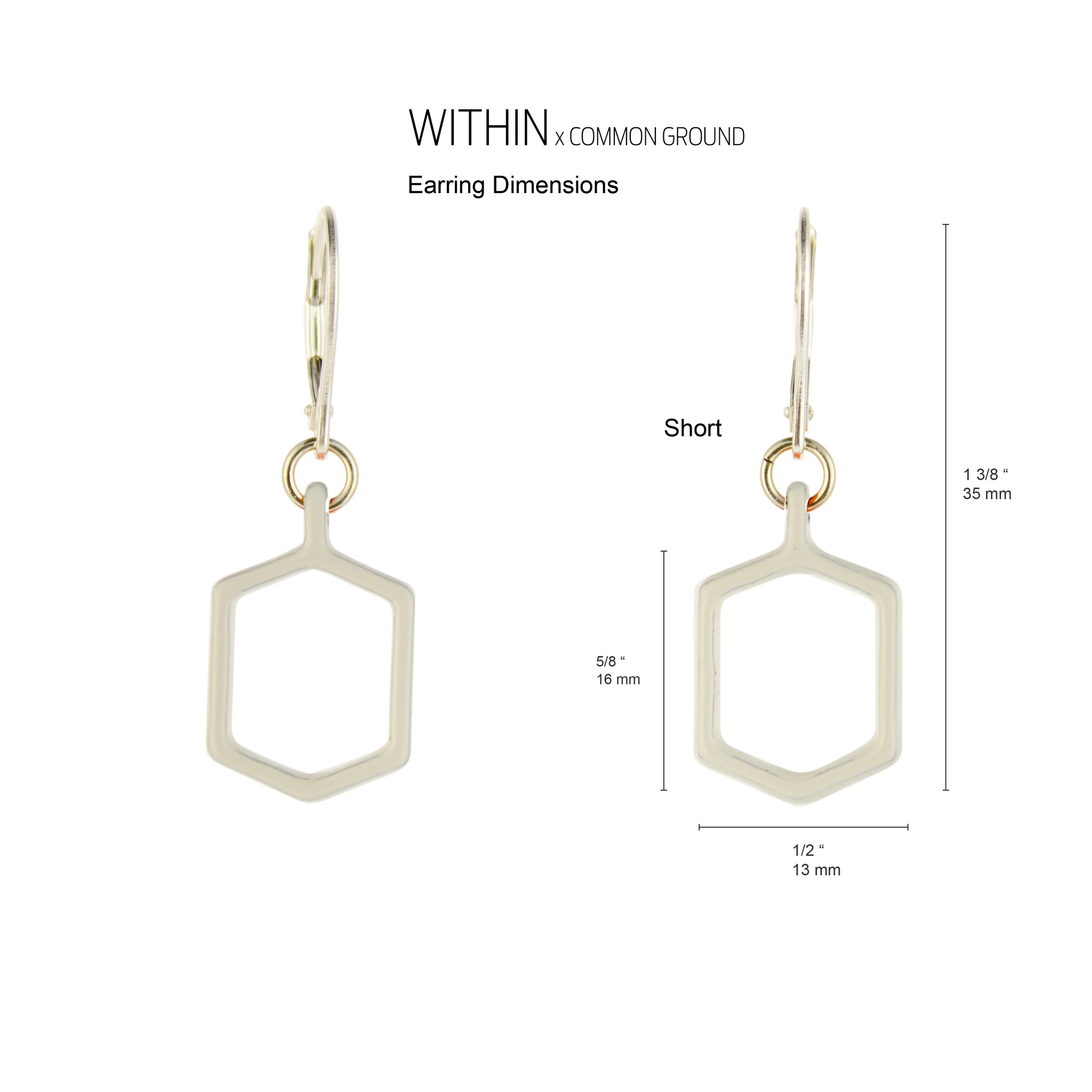 Bright_White - WITHIN x COMMON GROUND Earring Dim View