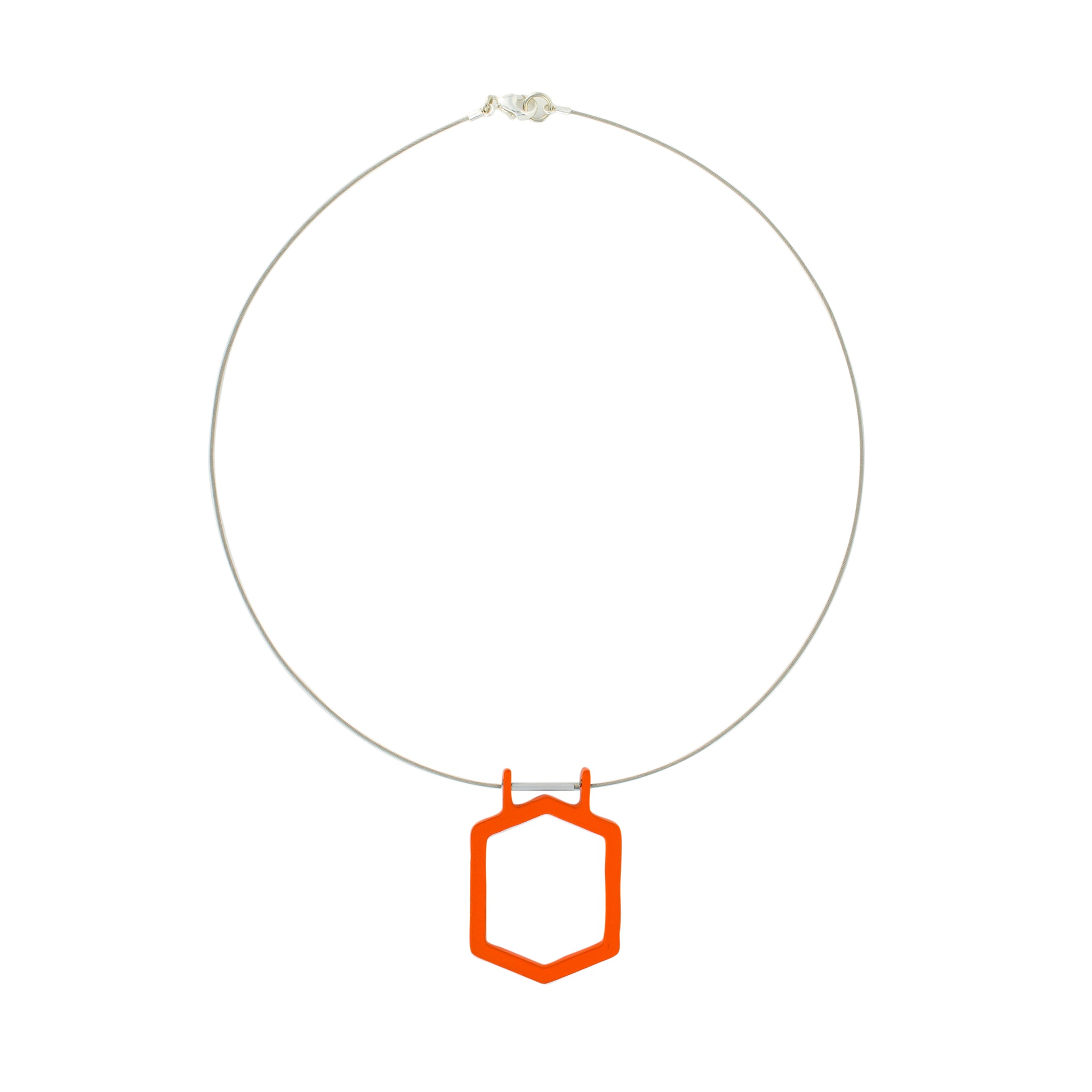 Vibrant_Orange - WITHIN x COMMON GROUND Necklace Flat View