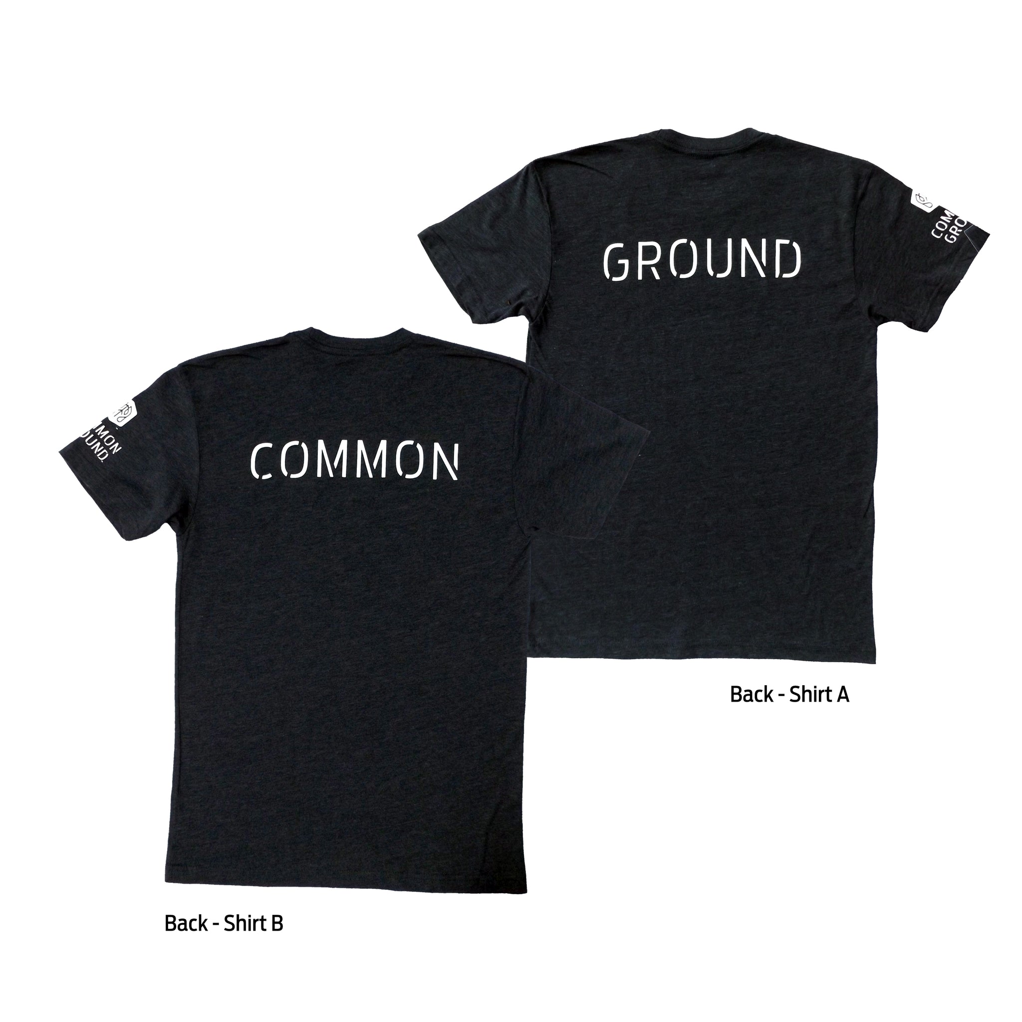 Charcoal - Common Ground It Takes Two T-shirt Back View